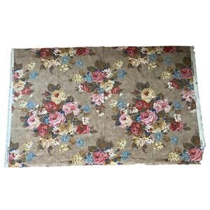 Ralph Lauren floral fabric vintage swatch 1 yard medium weight